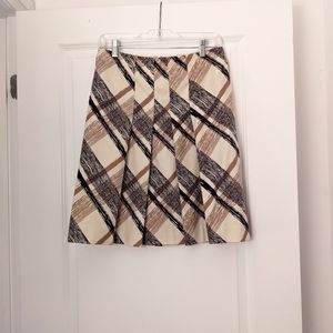 Vintage Club Monaco Cotton Pleated Skirt.